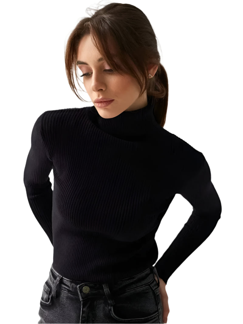 Women's slim fit turtleneck hotsell